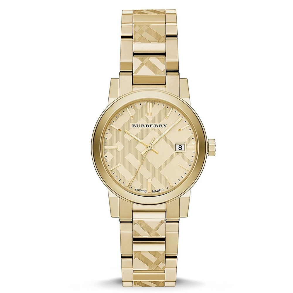 Unisex Burberry Gold Watch